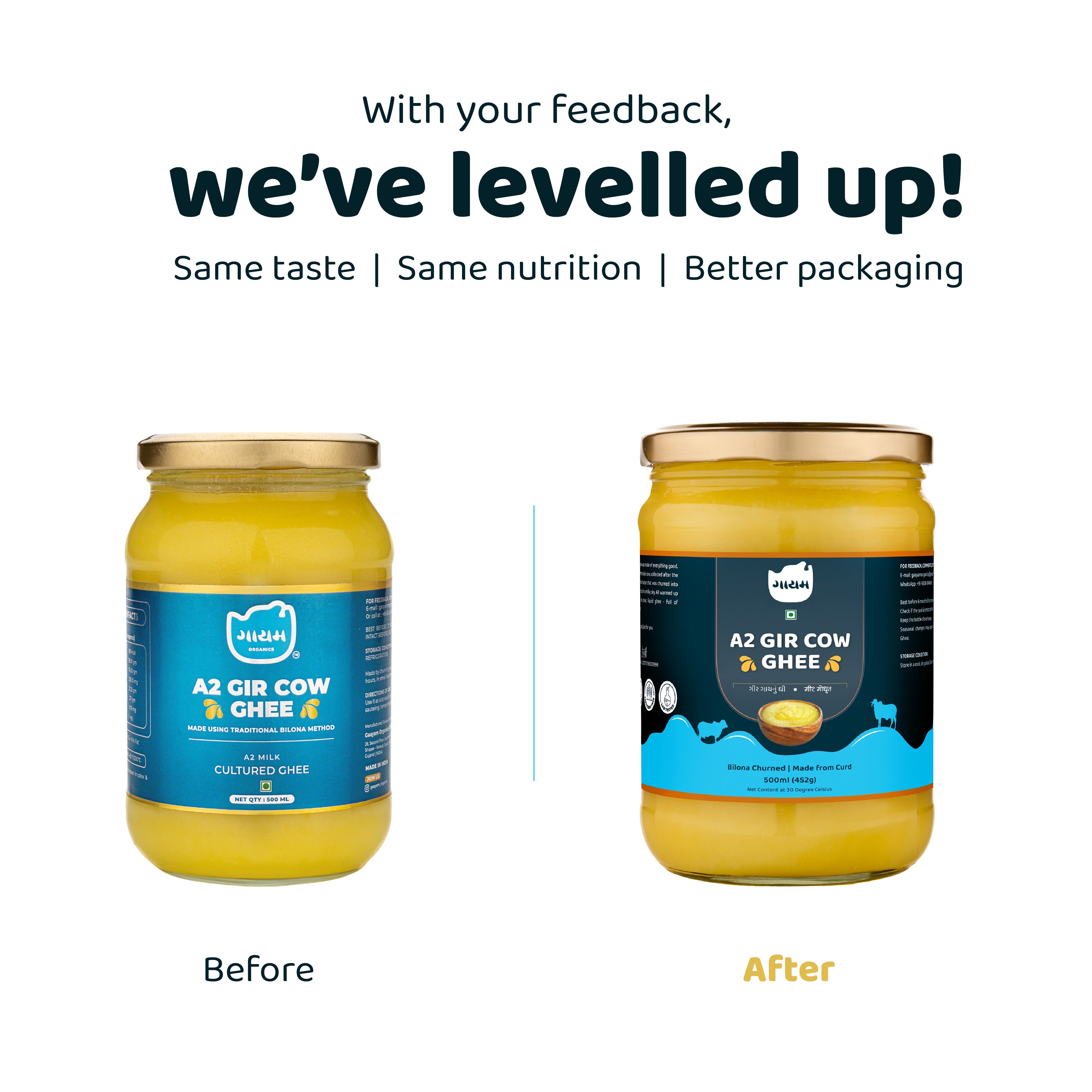 Gaayam A2 Gir Cow Ghee - 500 ml